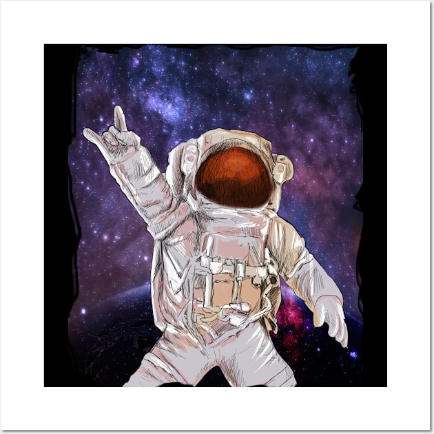 Astronaut Wall Art by Dojaja